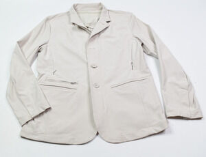 Lululemon Technical Blazer Jacket Mens Large Cream Long Sleeve Zip Stretch